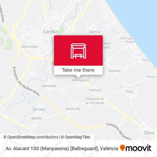 Av. Alacant 100 (Marquesina) [Bellreguard] map