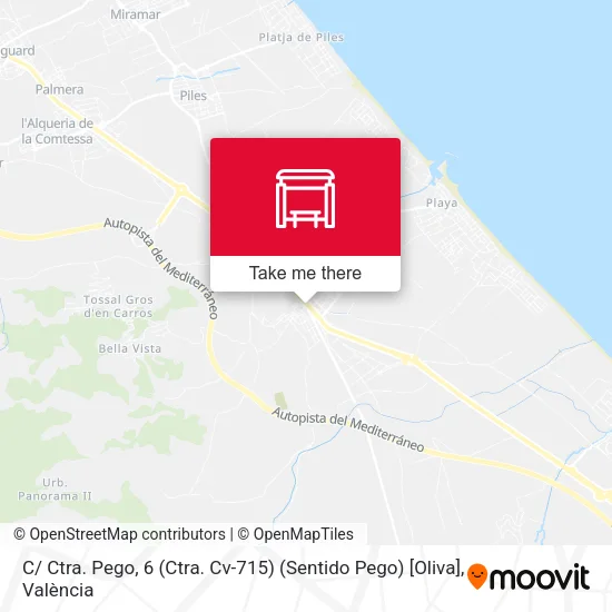 C/ Ctra. Pego, 6 (Ctra. Cv-715) (Sentido Pego) [Oliva] map