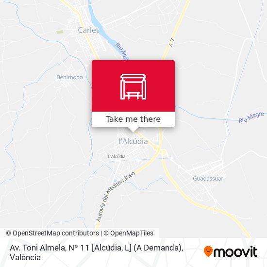 mapa Av. Toni Almela, Nº 11 [Alcúdia, L] (A Demanda)