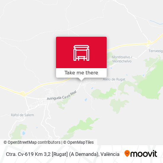 Ctra. Cv-619 Km 3,2 [Rugat] (A Demanda) map