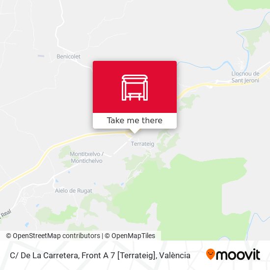 C/ De La Carretera, Front A 7 [Terrateig] map