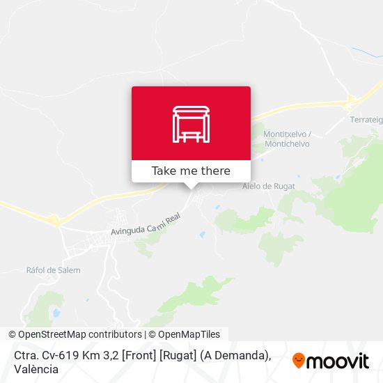 Ctra. Cv-619 Km 3,2 [Front] [Rugat] (A Demanda) map
