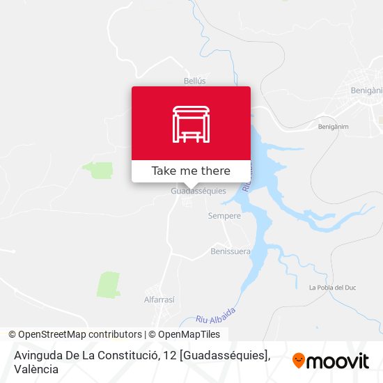 Avinguda De La Constitució, 12 [Guadasséquies] map