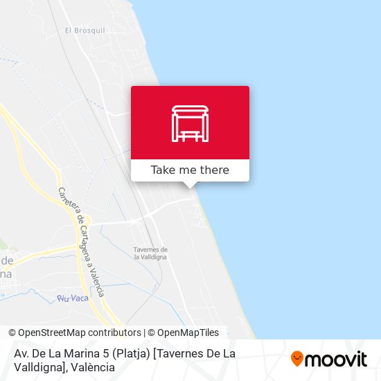 Av. De La Marina 5 (Platja) [Tavernes De La Valldigna] map