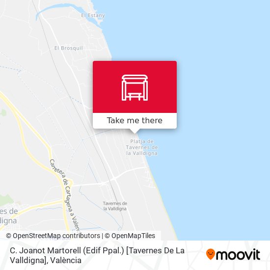 C. Joanot Martorell (Edif Ppal.) [Tavernes De La Valldigna] map