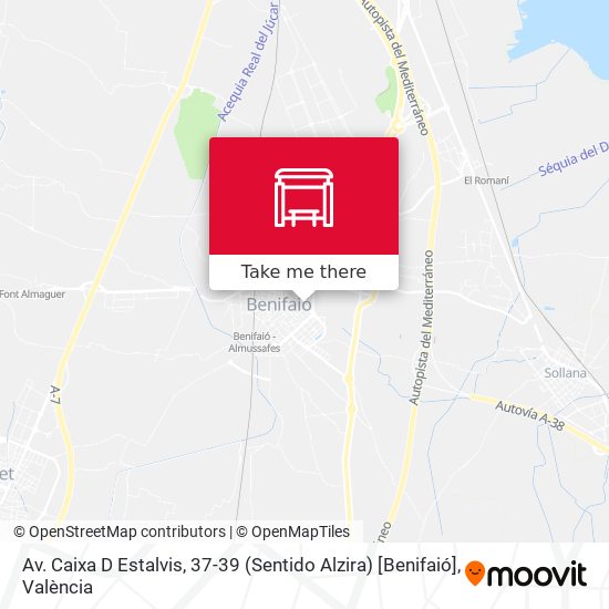 Av. Caixa D Estalvis, 37-39 (Sentido Alzira) [Benifaió] map