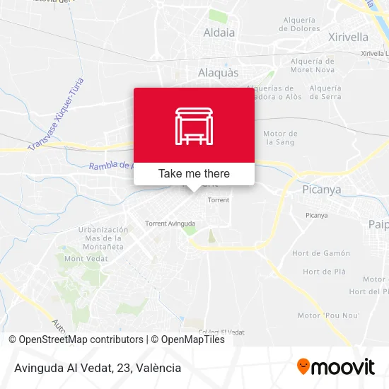 Avinguda Al Vedat, 23 map