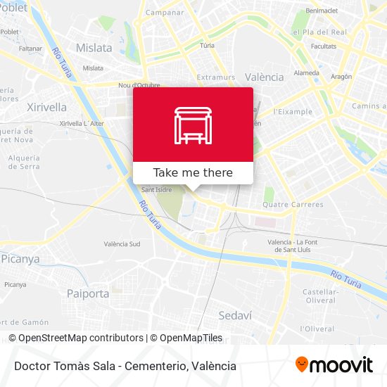 Doctor Tomàs Sala - Cementerio map