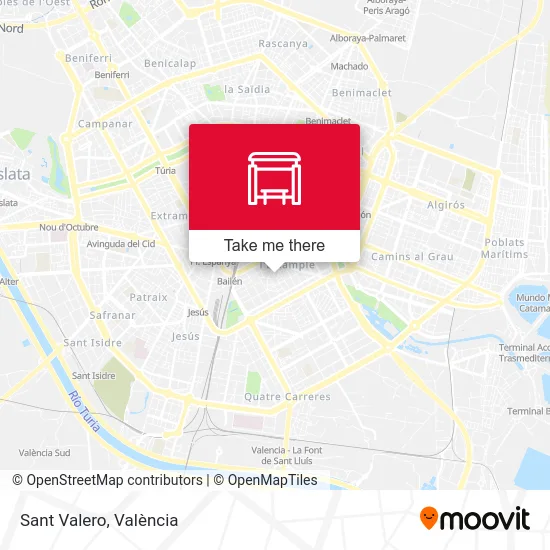 Sant Valero map