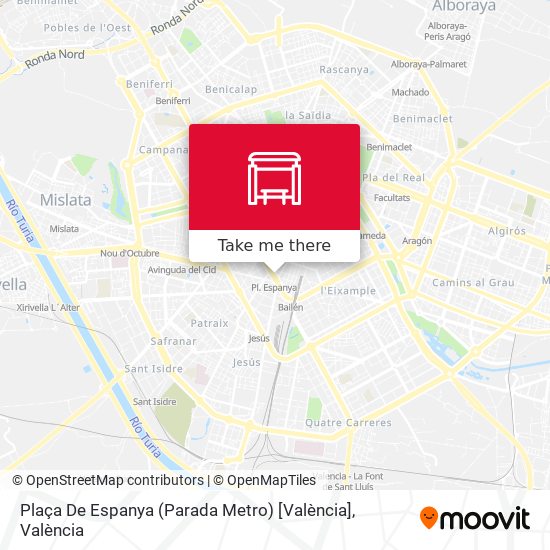 Plaça De Espanya (Parada Metro) [València] map