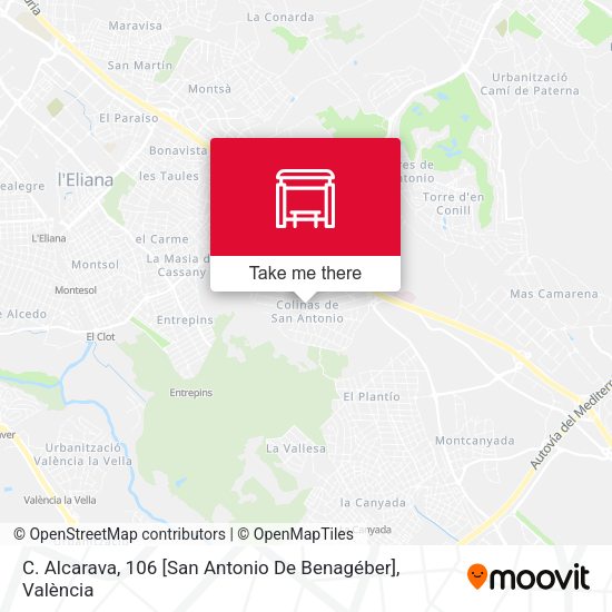 C. Alcarava, 106 [San Antonio De Benagéber] map