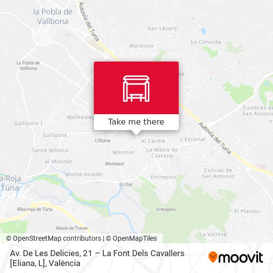 Av. De Les Delicies, 21 – La Font Dels Cavallers [Eliana, L] map