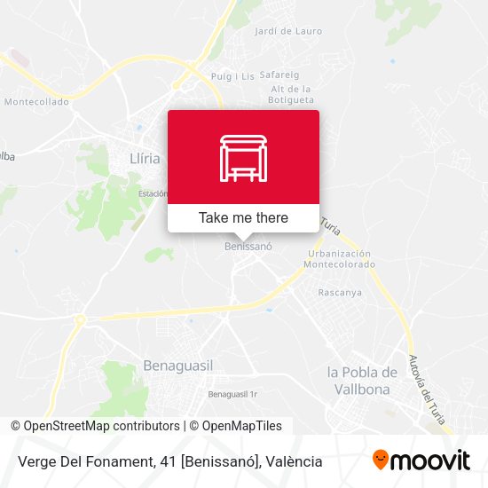 Verge Del Fonament, 41 [Benissanó] map