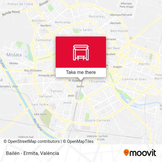 Bailén - Ermita map