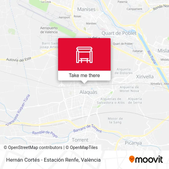 Hernán Cortés - Estación Renfe map