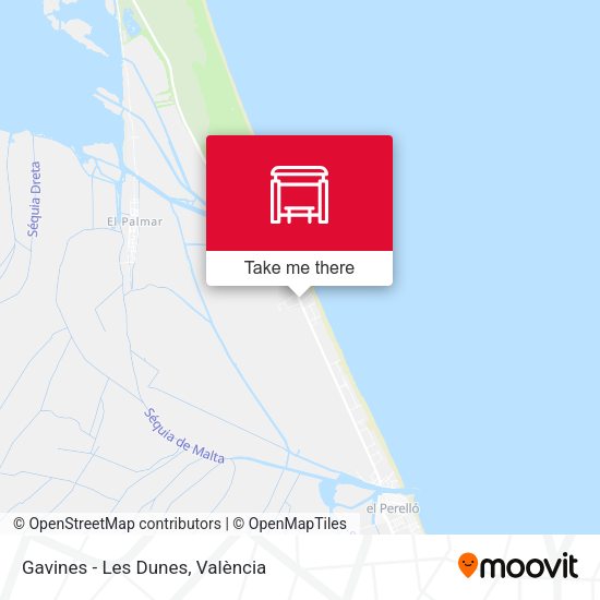 Gavines - Les Dunes map