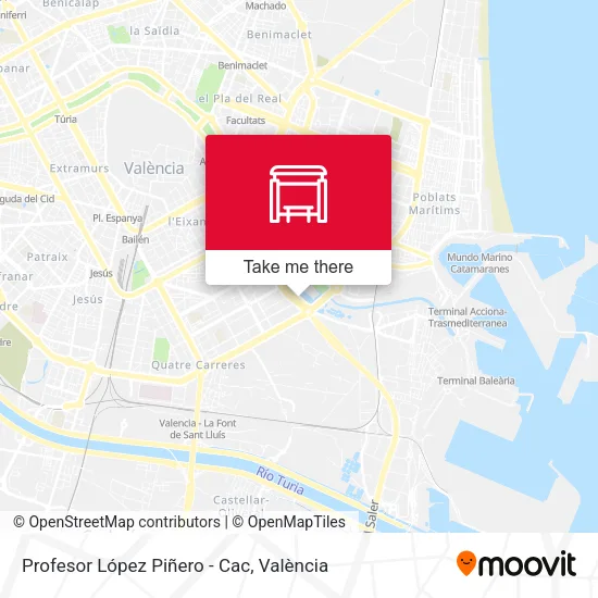 Profesor López Piñero - Cac map
