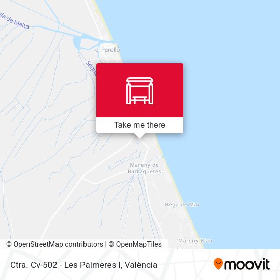 Ctra. Cv-502 - Les Palmeres I map
