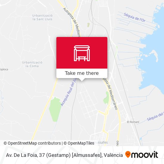 Av. De La Foia, 37 (Gestamp) [Almussafes] map