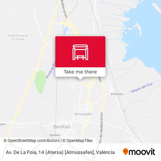 Av. De La Foia, 14 (Atersa) [Almussafes] map