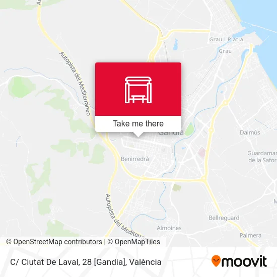 C/ Ciutat De Laval, 28 [Gandia] map