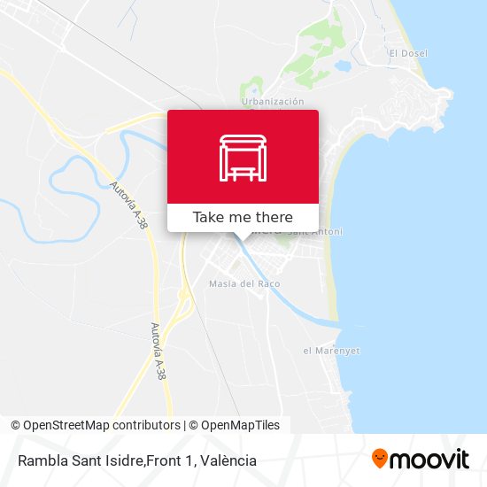 Rambla Sant Isidre,Front 1 map