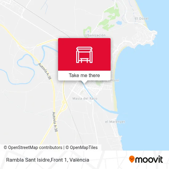 Rambla Sant Isidre,Front 1 map