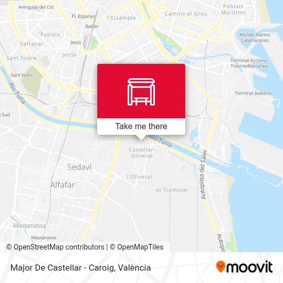 Major De Castellar - Caroig map