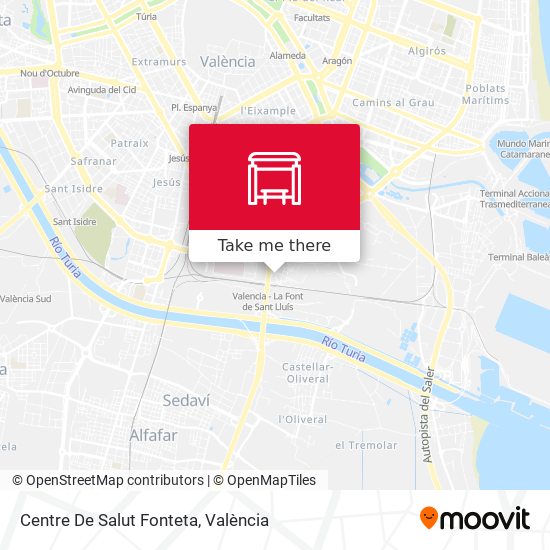 Centre De Salut Fonteta map