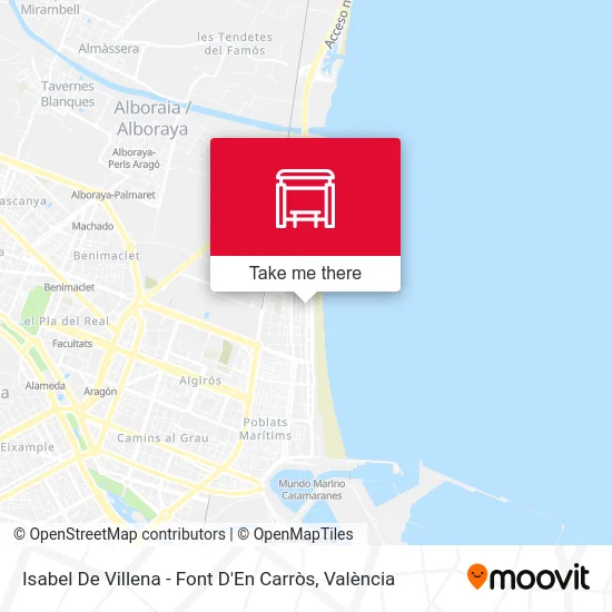 Isabel De Villena - Font D'En Carròs map