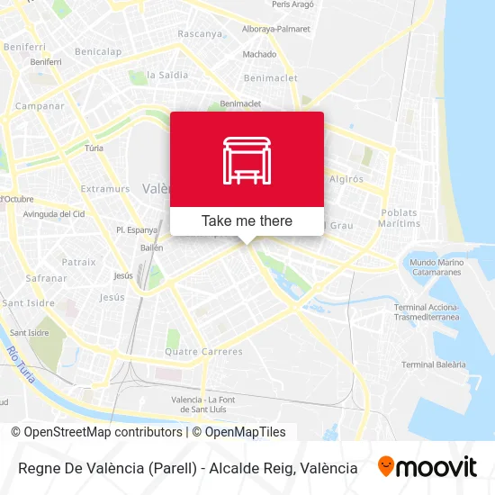 Regne De València (Parell) - Alcalde Reig map