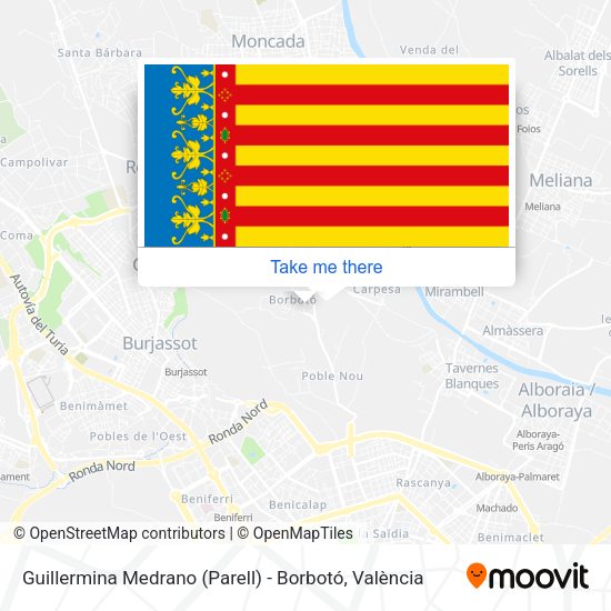Guillermina Medrano (Parell) - Borbotó map