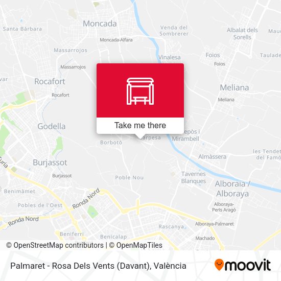 Palmaret - Rosa Dels Vents (Davant) map