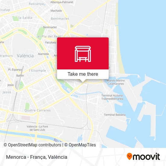 Menorca - França map