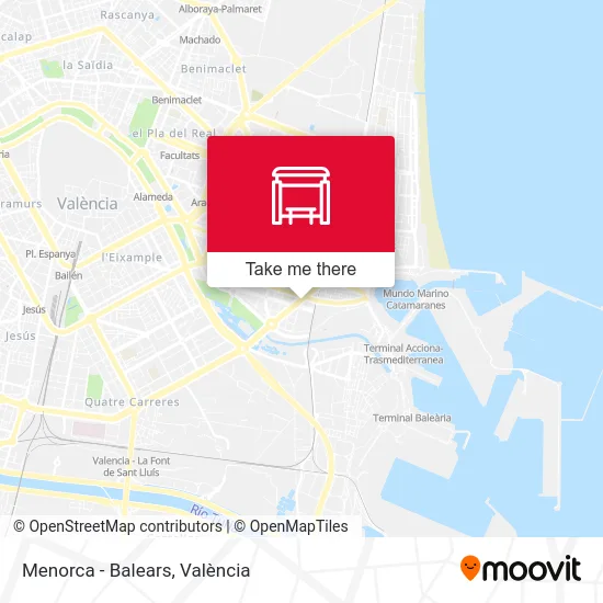 mapa Menorca - Balears