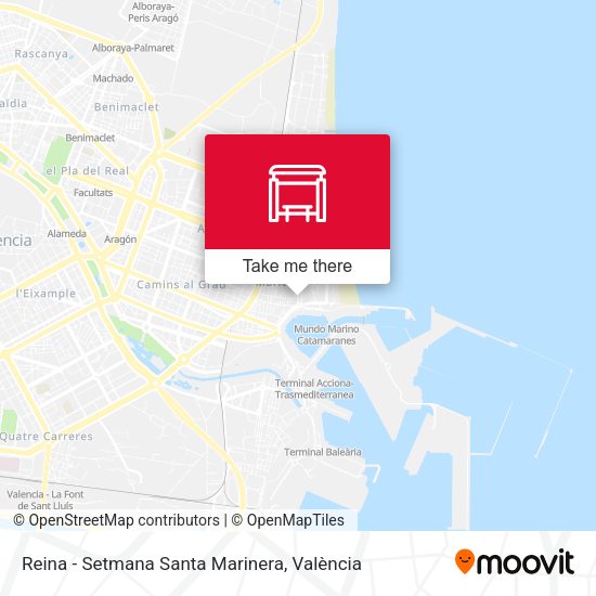 Reina - Setmana Santa Marinera map