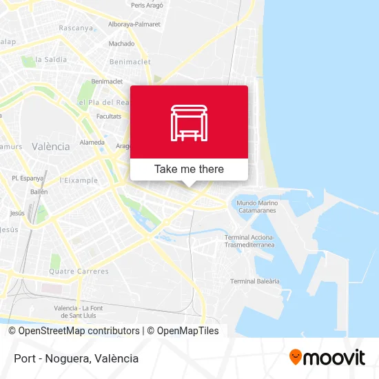 Port - Noguera map