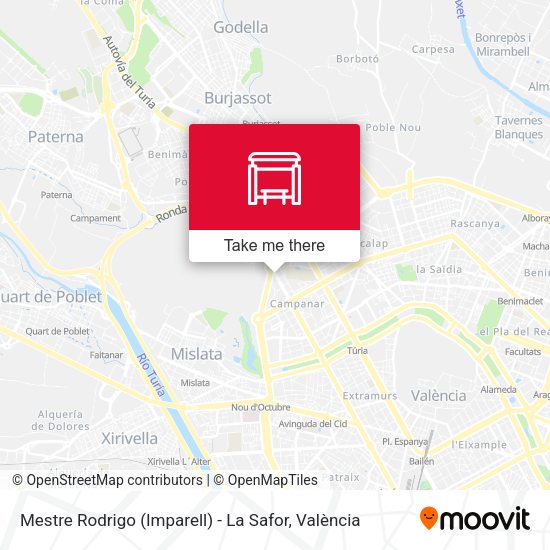 Mestre Rodrigo (Imparell) - La Safor map