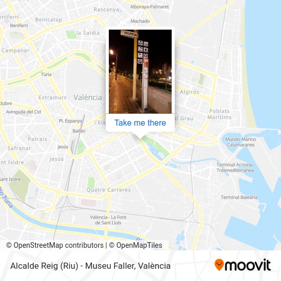 mapa Alcalde Reig (Riu) - Museu Faller