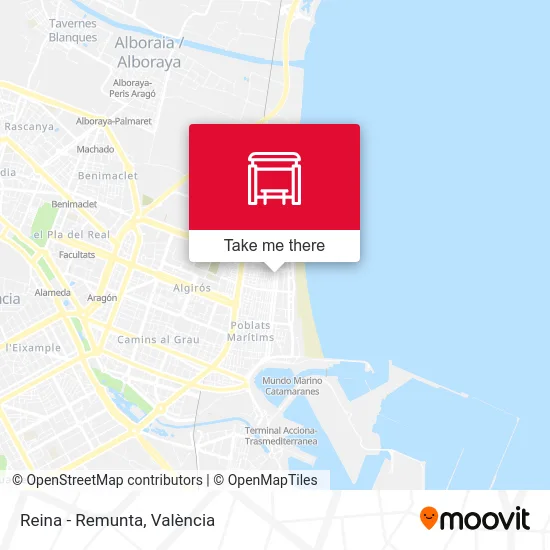 mapa Reina - Remunta