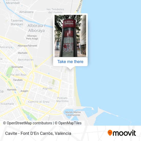 Cavite - Font D'En Carròs map