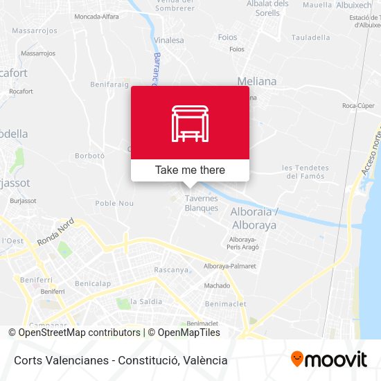 Corts Valencianes - Constitució map