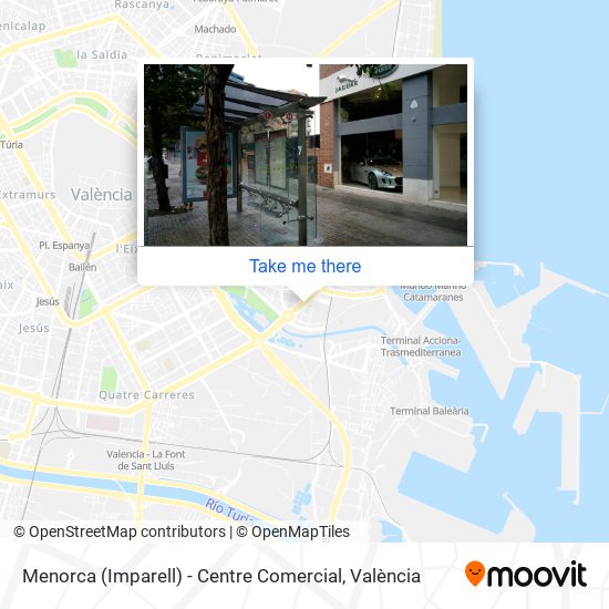 Menorca (Imparell) - Centre Comercial map