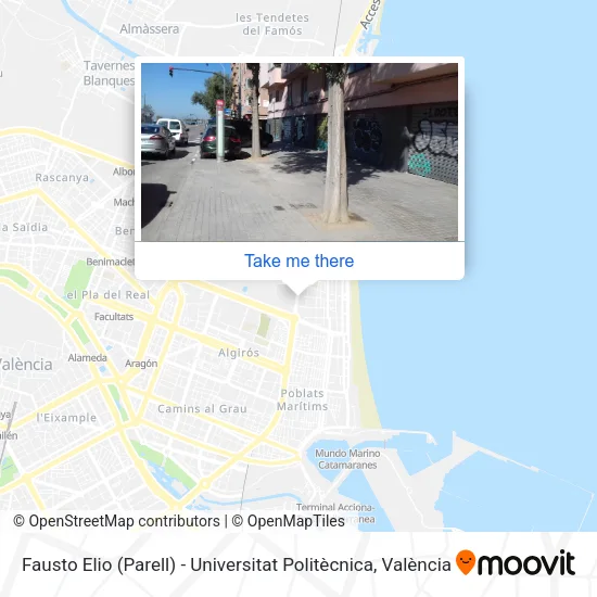 Fausto Elio (Parell) - Universitat Politècnica map