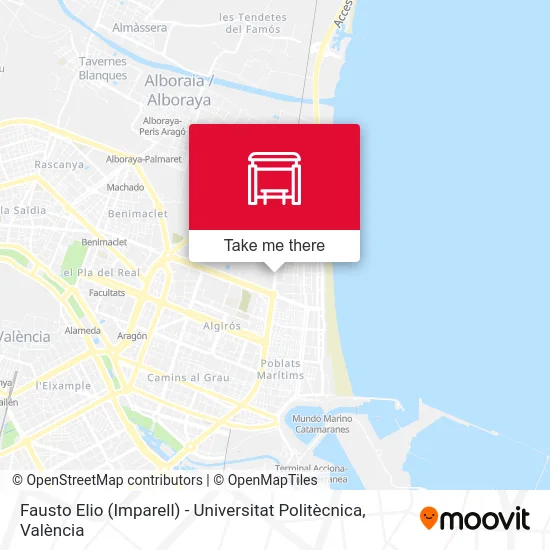 Fausto Elio (Imparell) - Universitat Politècnica map