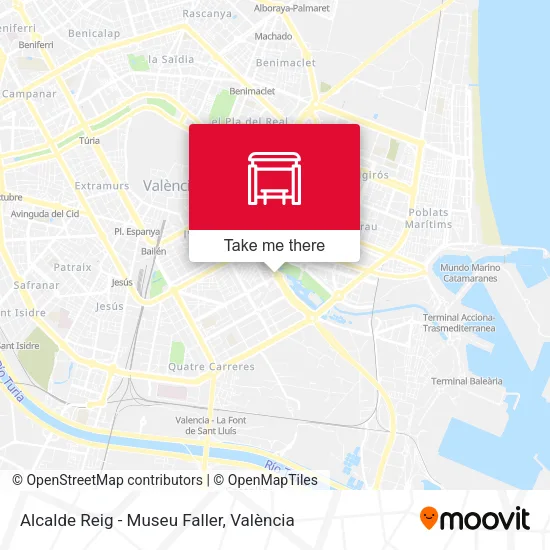Alcalde Reig - Museu Faller map