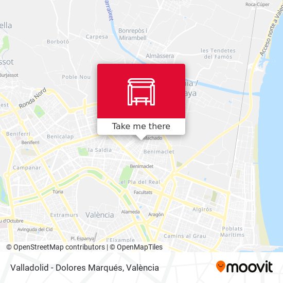 Valladolid - Dolores Marqués map