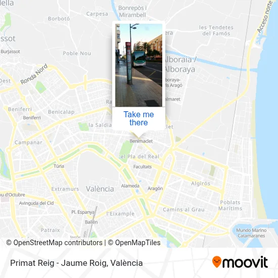 Primat Reig - Jaume Roig map