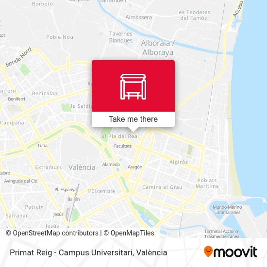 Primat Reig - Campus Universitari map