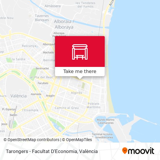 mapa Tarongers - Facultat D'Economia